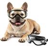 PETLESO Occhiali per cani di taglia media, anti-UV, antivento, con fascia elastica regolabile, occhiali da sole per cani di taglia media, trasparenti, M
