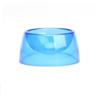 Generic Ciotola per cibo per criceti, ciotola rotonda in plastica per criceti, antiscivolo, portatile, trasparente, per piccoli animali (blu)