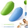 Adiwo 2 Pezzi Adattatore per bottiglie d'acqua in silicone, Verde, Blu | Sili-cone Accessorio Per Borraccia Cane Portatile, Adattatore per borraccia da can-i per Il Campeggio Quotidiano a Pied