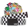 Vans Cintura unisex originale classic Taglia unica regolabile a scorrimento - 125 cm + 10 stickers casuali