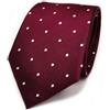 TigerTie Cravatta Pois Uomo Rosso, Rosso e rosso., Taglia unica