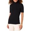 Amazon Essentials Dolcevita Drappeggiato in Cotone Modal con Maniche A Sbuffo Donna