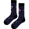 MAC BEEN Juegos Y Calzini Alti Divertenti Disegni di Pacman, Taglia Unica 37-44, Giochi e Tecnologia, Unisex-Adulto