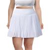 Moon Wood Minigonna Donna Estiva Taglie Forti con Pantaloncino Integrato, Gonna da Tennis Plissettata, Gonna Corta Sportiva per Golf