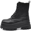 IF Fashion Stivali Stivaletti Anfibi Combat Boots Scarpe da Donna Con Platform YL273