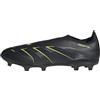 Adidas Unisex League Laceless Firm Ground/Multi Ground Football Boots, Core Black/Carbon/Lucid Lemon, 46 EU