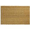 Jadorel UnAmourDeTappeto Zerbino 50 x 90 cm, in cocco naturale, motivo tinta unita, beige, per ingresso accogliente, pelo corto intrecciato realizzato in India, tipo stile puro, 5282