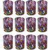 MAZZEGA ART & DESIGN - 12 Bicchieri Shot in Vetro Soffiati e Lavorati a Mano con Murrine di Murano. Linea "I Colori di Murano" 75 ml. Made in Italy (VIOLA, 12)