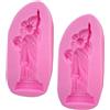 SWETRACE 2 Pezzi Stampi in Silicone Forma Dea per Budino e Dolci | Monoporzione, Riutilizzabili e Sicuri per Alimenti, per Lecca-Lecca e Bastoncini di Formaggio, Feste Shower