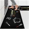 PQCXXA Tappeti da Cucina,tappeto cucina lavabile antiscivolo,Passatoia Corridoio Facile da Pulire,Durevole Tappetino zerbino Lavabile per Cucina,Soggiorno,Ufficio.43x150cm+43x75cm