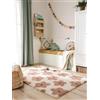 benuta Lytte Tappeto bambini Gobi - Rosa 80x150 cm - Sintetico - Rettangolare e stile: Motivi infantili, Scandi Living - Facile manutenzione per soggiorno camera