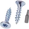 SKIR'CO (200 pezzi) Viti per legno in acciaio zincato 3,5 x 12 mm, testa svasata Torx, viti per truciolato, filettatura completa