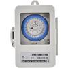 OVNSHVN TB388R TIMER MECCANICO AC100-240V 24 Ore Scatola Interruttore Programmabile IP53 Timer Elettrico 15 Minuti Intervallo