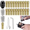 Eophmi Set di mandrini multipli per kit di dadi Dremel, 26 chiavi per mandrini per trapano, mandrini per trapano, mandrini a pinza da 0,5-3,2 mm, accessori di ricambio per Dremel (3000, 4000, 7700, 8200)