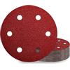 KONGMING 25 Pezzi Dischi Abrasivi 225 mm Grana 40 6 Fori Carta Vetrata per levigatrice per muro