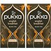 Pukka Tè, Elegant English Breakfast, Tè Nero Biologico, Senza Caffeina, Ingredienti Selezionati in Modo Etico, Elegante, Ricco e Morbido, 20 Filtri (Confezione da 2)
