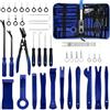 Aelxveba 38pcs Strumenti Smontaggio Di Trim Auto Strumenti Per Pannelli Portiera, Bordo Della Tavola, Clip E Radio, Materiali ABS Resistenti, Strumenti Ergonomici Antigraffio Per Veicoli (Blu)