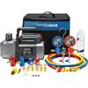 VIVOHOME Pompa a vuoto 1/3 HP 4,5CFM e kit manometro collettore AC