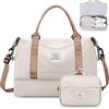 SYCNB Weekender Bags for Women,Personal Item Travel Bag with Shoes Compartment,Overnight Travel Duffel Bag with Toiletry Bag