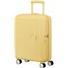 American Tourister Soundbox - Maleta de Cabina 55 x 40 x 20/23 cm - Trolley Rígido para EasyJet y la mayoría de aerolíneas, Expandible, 35.5/41L, Amarillo (Pastel Yellow)