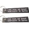 Handmade Generico Portachiavi Se non mi trovi Cercami in turno set da 2 pezzi ricamati per infermieri, forze dell'ordine, guardie giurate, sanitari