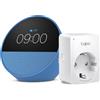 Amazon Echo Spot Blu TP Link Tapo Presa intelligente compatibile con Alexa Kit di base