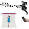 fotoconic WERPOWER Fotoconic 3 Roller Motorized Electric Wall Ceiling Mount Background Support System with Remote