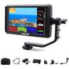ANDYCINE Monitor da campo HDMI A6 V2 da 6 pollici, 1920 x 1080, con braccio inclinabile HDMI 4K in/out, uscita di alimentazione, batteria e custodia per il trasporto inclusi