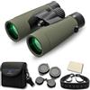 PURSUAL Binocolo HD 8 x 42 per bird watching, ampio campo visivo, leggero e impermeabile con stabilità superiore, grado professionale per adulti, viaggi, caccia, escursionismo, fauna selvatica e sport