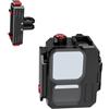 ECMQS Robusta valigetta subacquea in alluminio per fotocamere subacquee, ZS53633 | Simun di ossidazione con tasti di controllo esterni per immersioni, immersioni e snorkeling, piano di ventilazione termica