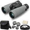 PURSUAL Binocolo HD 8 x 42 per bird watching, ampio campo visivo, leggero e impermeabile con stabilità superiore, grado professionale per adulti, viaggi, caccia, escursionismo, fauna selvatica e sport