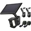 Aothaigro 2 supporti da parete per fotocamere e pannelli solari, supporto 2 in 1 per Ring Blink, Eufy, Arlo, Wyze, ecc. Pannello solare e cam, con anello stick up cam/Spotlight Cam/Plus/Pro (batteria), angolo