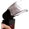 XUMIUZIY Cappuccio Rimbalzo in Tessuto Morbido e Leggero per Flash | Strato Riflettente Argento, Leggero 16 G, Fascia Elastica Adatta a Qualsiasi Flash, Riduce le Ombre Dure, Dimensioni 3,7 X