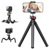 Coolpow Treppiede Smartphone - 3 in 1 Mini Treppiede Flessibile con Telecomando Bluetooth, Portatile & 360° Rotabile, treppiede fotocamera con vite 1/4 per iPhone/Galaxy/Android/Fotocamera/GoPro