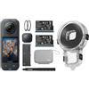 Insta360 X5 Essentials Bundle + Pro Dive Case - Kit per action camera impermeabile 8K a 360°, custodia Pro Dive, bastone invisibile per selfie e protezioni per lenti