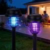 Generic Solar Powered Mosquito Zapper & Garden Stake Light, Smart Solar Dual-Mode Garden Zapper, Waterproof SolarFly ZapperOutdoor, Mosquito Repellent Lamp for Backyard, Patio (Round,2pcs)