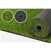 TAPPETIK Erba Sintetica Premium 20 mm con Filato Verde e Beige Effetto Naturale - Tappeto Erba Artificiale Drenante con Protezione UV - Ideale per Giardino, Terrazzo, Balcone, Piscina ed Eventi (1 x 2 Metri)