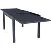 milani home Tavolo Rettangolare Allungabile in Alluminio da Esterno Giardino, per Ristorante Albergo di Design, Cm 135/270 X 90 X 75 H Colore Antracite