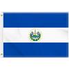 Petite Pine 2 × 3 FT Bandiera Salvador, Medium 60 × 90 CM 150D Salvadorian Outdoor Banner, Decor Garden con Brass Gromment