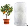 CJBIN Telo Antigelo Piante, Copertura Invernale Antigelo per Piante con Coulisse, Borsa Protettiva per Giardino, Cappuccio Protezione Piante per Piante, 3D, Rotonda, Antigelo, Fodera, 120X180 CM