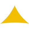 vidaXL Telo Ombra 7 x 5 x 5 m HDPE Triangolare Giallo