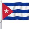 Aoihrraan Cuba Bandiera 120x180cm Nazionale Cubana A Doppia Faccia Per Le Celebrazioni All'Aperto Casa Giardino Portico Bandiere Decor Del Partito Con 6 Robusti Occhielli Precisione Macchina Cucita