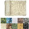 CARXB Rete Mimetica Rete Mimetica Giungla Reticolato da Camuffamento Militare Camouflage Net per 2x3m 3x4m 4x6m Caccia Decorazione Parasole Campeggio Feste Nascondersi Ombra Reti Mimetiche 2x3M Beige