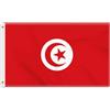 Petite Pine Bandiera della Tunisia, grande 90 × 150 cm 150D tunisino all'aperto banner, decorazione da giardino con occhiello in ottone