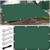FlySoul Vela Ombreggiante Impermeabile 5x5M Tenda da Sole per Esterno Vele Ombreggianti Rettangolare Telo Parasole con Fune e Occhiellato Protezione UV Tenda a Vela per Giardino Balcone Terrazza