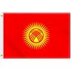 Petite Pine 2 × 3 FT bandiera del Kirghizistan, medio 60 × 90 cm 150D Kirghizistan banner esterno, decorazione giardino con ottone Gromment
