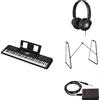 Yamaha Tastiera portatile PSR-EW320 per principianti in dotazione con cuffie HPH-100, supporto per tastiera L-2C e pedale sustain