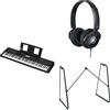 Yamaha Tastiera portatile PSR-EW320 per principianti in dotazione con cuffie HPH-100, supporto per tastiera L-2C