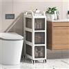 ZHYOCOGY Armadietto portaoggetti con cassetti su ruote, cassettiera sottile, autoportante, armadio stretto per bagno, cucina, lavanderia