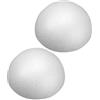 Amosfun Sfera Polistirolo Bianca 2 Pezzi, Mezza Sfera in Schiuma | Blocchi di Schiuma Floreale, Mezze Sfere Decorative per Centrotavola, Leggere e Versatili per Progetti Floreali